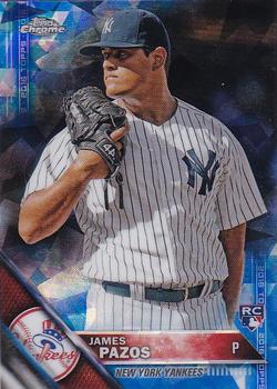 2016 Topps - Chrome Sapphire 65th Anniversary Edition #365 James Pazos Front