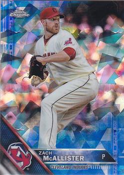 2016 Topps - Chrome Sapphire 65th Anniversary Edition #374 Zach McAllister Front