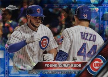 2016 Topps - Chrome Sapphire 65th Anniversary Edition #453 Kris Bryant / Anthony Rizzo Front