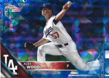 2016 Topps - Chrome Sapphire 65th Anniversary Edition #536 Alex Wood Front