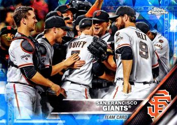 2016 Topps - Chrome Sapphire 65th Anniversary Edition #648 San Francisco Giants Front