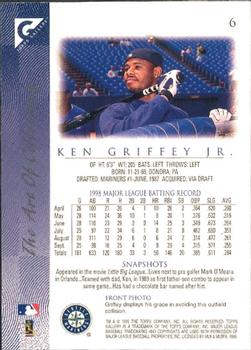 1999 Topps Gallery #6 Ken Griffey Jr. Back