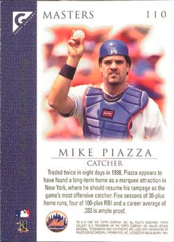 1999 Topps Gallery #110 Mike Piazza Back