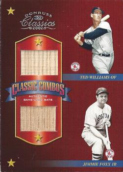 2002 Donruss Classics - Classic Combos #CC-3 Ted Williams / Jimmie Foxx Front