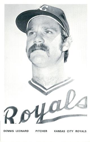 1978 Kansas City Royals Photocards #NNO Dennis Leonard Front