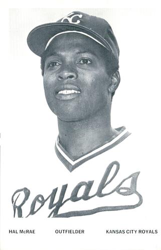 1978 Kansas City Royals Photocards #NNO Hal McRae Front