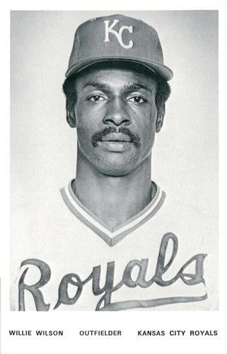 1978 Kansas City Royals Photocards #NNO Willie Wilson Front