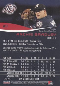 2016 Choice Reno Aces #05 Archie Bradley Back