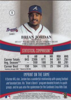 1999 Topps Gold Label #9 Brian Jordan Back