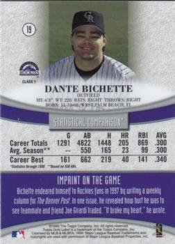1999 Topps Gold Label #19 Dante Bichette Back