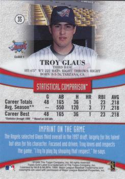 1999 Topps Gold Label #35 Troy Glaus Back