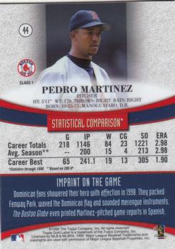 1999 Topps Gold Label #44 Pedro Martinez Back