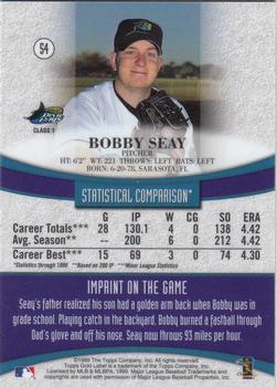 1999 Topps Gold Label #54 Bobby Seay Back