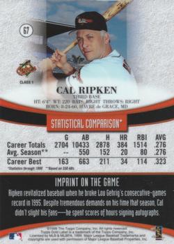 1999 Topps Gold Label #67 Cal Ripken Back