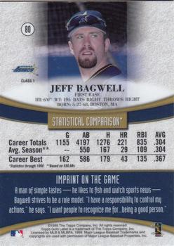 1999 Topps Gold Label #80 Jeff Bagwell Back