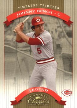 2002 Donruss Classics - Timeless Tributes #153 Johnny Bench Front