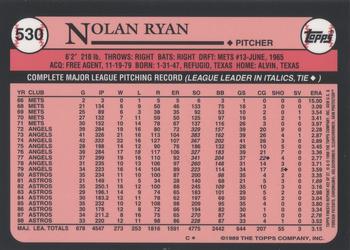 1999 Topps - Nolan Ryan Commemorative Reprints Finest #22 Nolan Ryan Back
