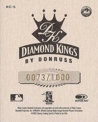 2002 Donruss Diamond Kings - T204 #RC-5 Mike Piazza  Back