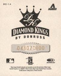 2002 Donruss Diamond Kings - T204 #RC-14 Luis Gonzalez  Back