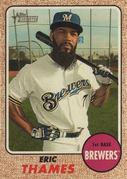 2017 Topps Heritage #535 Eric Thames Front
