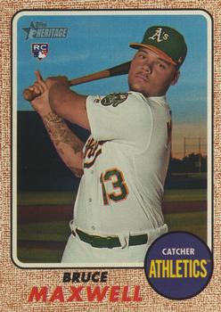 2017 Topps Heritage #584 Bruce Maxwell Front