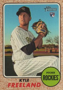 2017 Topps Heritage #666 Kyle Freeland Front