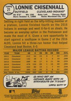 2017 Topps Heritage #21 Lonnie Chisenhall Back