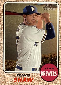 2017 Topps Heritage #118 Travis Shaw Front