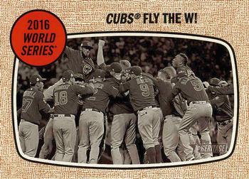 2017 Topps Heritage #158 Cubs Fly The W! Front