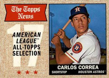 2017 Topps Heritage #366 Carlos Correa Front