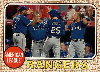 2017 Topps Heritage #394 Texas Rangers Front