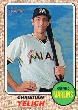 2017 Topps Heritage #466 Christian Yelich Front