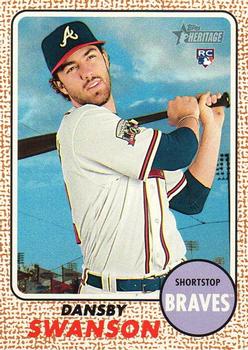 2017 Topps Heritage #76 Dansby Swanson Front