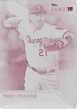 2016 Topps Bunt - Printing Plate Magenta #124 Todd Frazier Front
