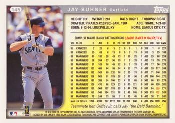 1999 Topps Opening Day #145 Jay Buhner Back