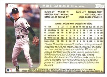 1999 Topps Opening Day #47 Mike Caruso Back