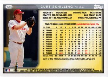 1999 Topps Opening Day #134 Curt Schilling Back