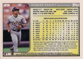 1999 Topps Opening Day #41 Damion Easley Back
