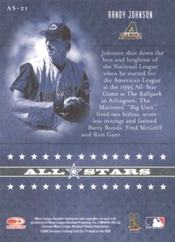2002 Donruss Originals - All-Stars #AS-21 Randy Johnson  Back