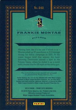 2016 Panini Prime Cuts #242 Frankie Montas Back