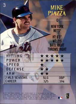 1999 Topps Stars #3 Mike Piazza Back