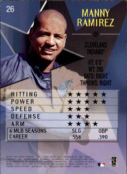1999 Topps Stars #26 Manny Ramirez Back