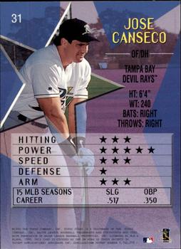1999 Topps Stars #31 Jose Canseco Back
