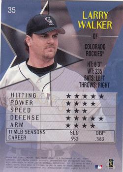 1999 Topps Stars #35 Larry Walker Back