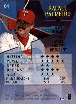 1999 Topps Stars #64 Rafael Palmeiro Back