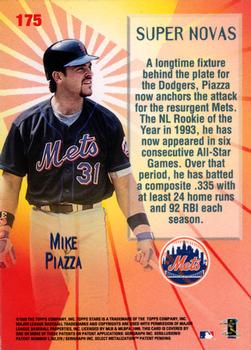 1999 Topps Stars #175 Mike Piazza Back