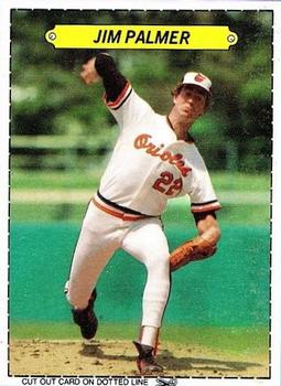 1983 Topps Stickers - Box Cards #NNO Jim Palmer Front