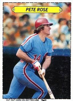 1983 Topps Stickers - Box Cards #NNO Pete Rose Front