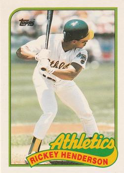 1989 Topps Traded #48T Rickey Henderson Front