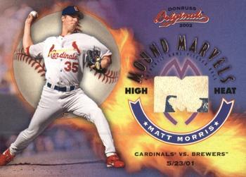 2002 Donruss Originals - Mound Marvels High Heat #MM-2 Matt Morris  Front
